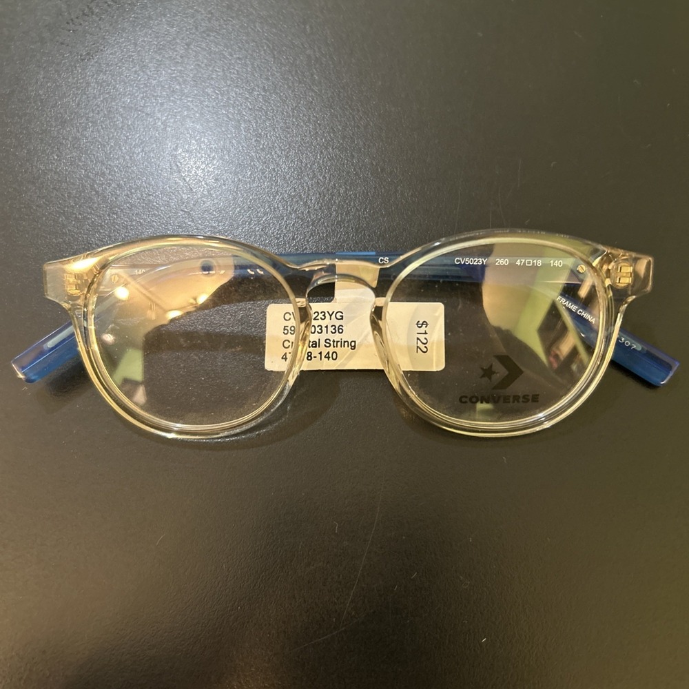 Converse CV5023 Crystal String Full Rim Eyeglasses Frame 47-18-140 NWT